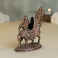 Kamadhenu Idol | 180 gm ,7 inches  Kamadhenu Murti | Antique Finish Metal Cow Statue for Home Temple |