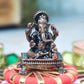 Copper Ganesha Idol, 1.6 Inc, 45g, Patina Antique Finish, 1 Pc