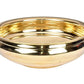 Pure Brass Urli Bowl | Elegant Plain Design | 9.5 inches Decorative Urli for Home & Living Room Décor | Traditional Indian Uruli for Pooja & Festive Decoration