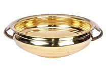 Pure Brass Urli Bowl | Elegant Plain Design | 9.5 inches Decorative Urli for Home & Living Room Décor | Traditional Indian Uruli for Pooja & Festive Decoration