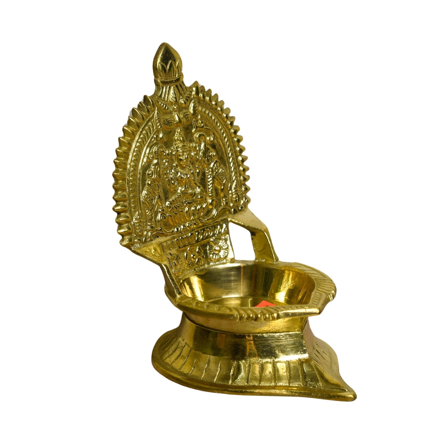 Brass Laxmi Gold Diya | 4.5 Inches | 200g