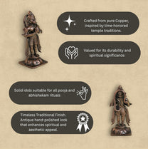 Hanuman Idol | 130 gm,7.5 inches  Hanuman New Model  | Standing Bajrangbali Murti for Pooja Room