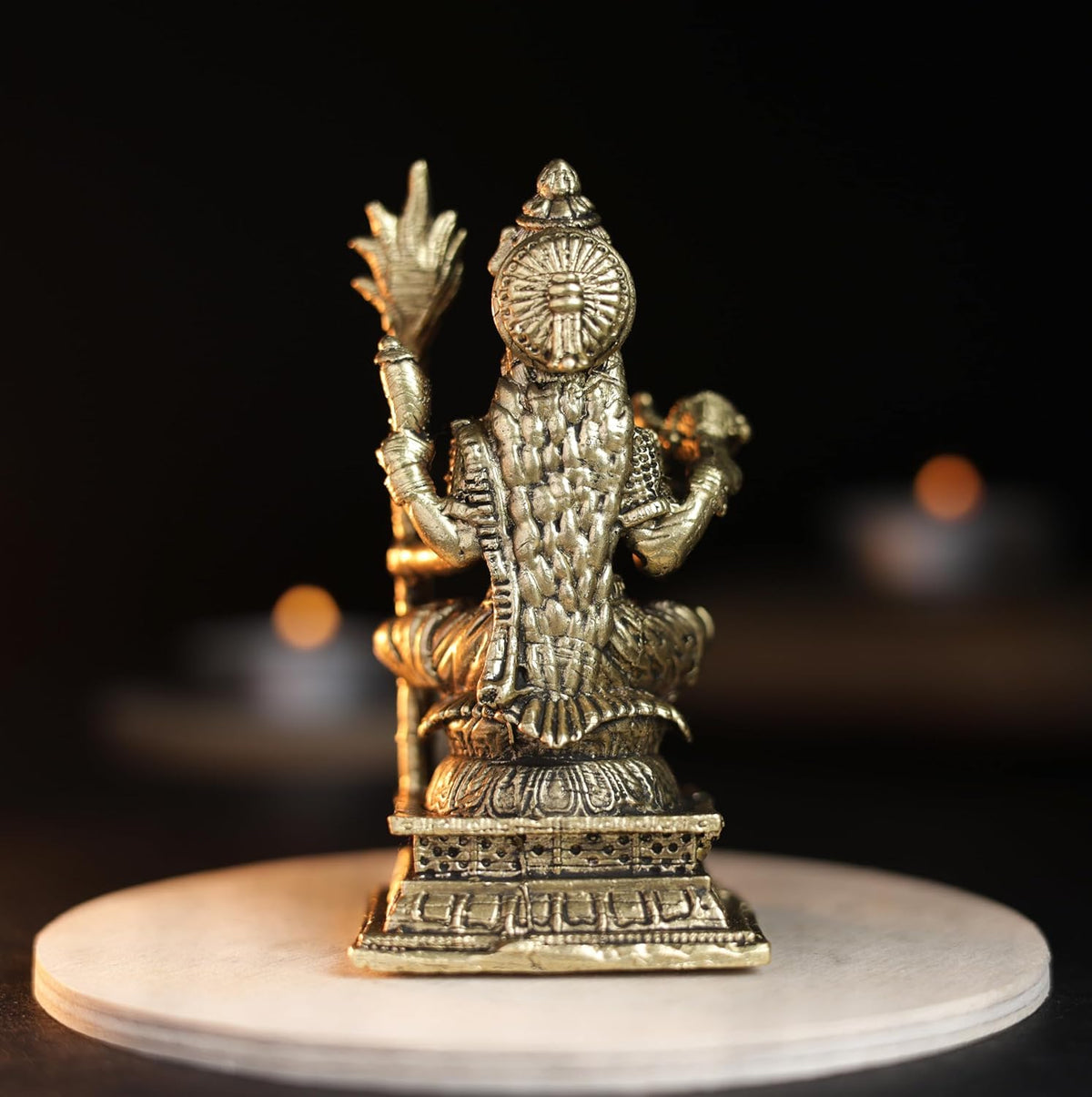 240 gm Rajarajeshwari Panchloha Idol | 3 Inches Height | Handmade Traditional Goddess Rajarajeshwari Religious Statue