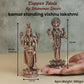 Lakshmi 11 inches & Vishnu 12 inches Idol Set 480 grams  | Antique Finish Metal God Statue for Home Temple