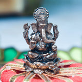 1.4 Inch Copper Ganesha Idol | 30 Grams Weight | Patina Antique Finish