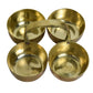 Brass Chowmukh Chopala Bowl Stand | 2 Inches, 100 gm
