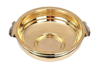 Pure Brass Plain Design Urli/Uruli/Urali | Decorative Bowl for Living Room Decor | 11.25 Inches | Traditional Home Accent for Spiritual and Aesthetic Purposes