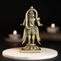 150 Gram Standing Hanuman Panchloha Idol | 3 Inches Height | Handmade Traditional Hindu Religious Statue