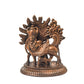 Copper Kamadhenu Idol, 1.8 Inches, 50g, Patina Antique Finish