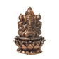 Copper Ganesha Idol, 2-Inch, 140g, Patina Antique Finish