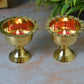Brass Chanda Mukhi Nanda Jyot | 3 Inches (Pack of 1 Pair)