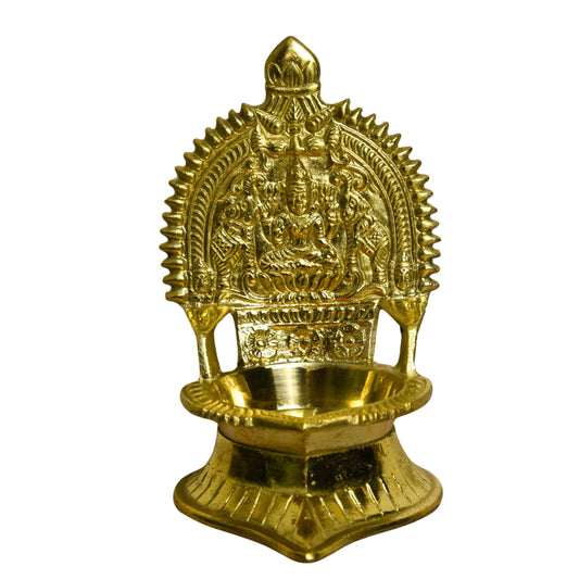 Brass Laxmi Gold Diya | 4.5 Inches | 200g