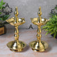 Pure Brass Udupi Kerala Fancy Diya | 10.25 Inches, Pack of 1 Pair