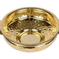 Pure Brass Hammered Design Urli Bowl | 9.5-Inch Decorative Uruli for Home & Living Room Décor | Traditional Brass Urali for Pooja, Festive & Floral Decoration
