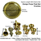 Pure Brass 9-Inch Pooja Thali Set (650g)