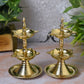 Pure Brass Kerala 2-Step Heavy Diya, 6 Inch (Pair)