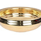 Pure Brass Plain Design Urli/Uruli/Urali | Decorative Bowl for Living Room Decor | 11.25 Inches | Traditional Home Accent for Spiritual and Aesthetic Purposes