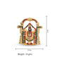 Tirupati Balaji Stone Idol | 3 Inches, Gold(Red Sequins)
