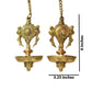 Pure Brass shanku Chakra Diya | Pair
