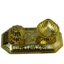 Brass Tiger Diya Agarbatti Holder with Incense Agarbatti Stand | 1.5 Inches | 50g