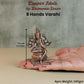 Varahi Idol | 140 gm , 7.5 inches 8 Hands Murti | Antique Finish Metal God Statue for Home Temple |