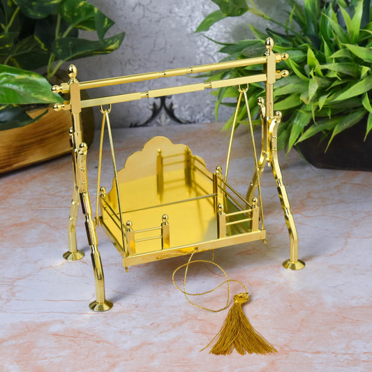 Pure Brass Jhula for Laddu Gopal | Bal Krishna Swing | 4x3 Inches