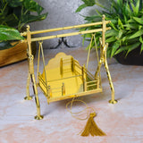 Pure Brass Jhula for Laddu Gopal | Bal Krishna Swing | 4x3 Inches
