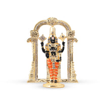 Tirupati Balaji Stone Idol | 4 Inches, Gold