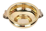 Pure Brass Urli Bowl | Solid Plain Design | 6.25" Decorative Urli (500 ML) for Home & Pooja Décor | Traditional Uruli for Floral & Festive Decoration