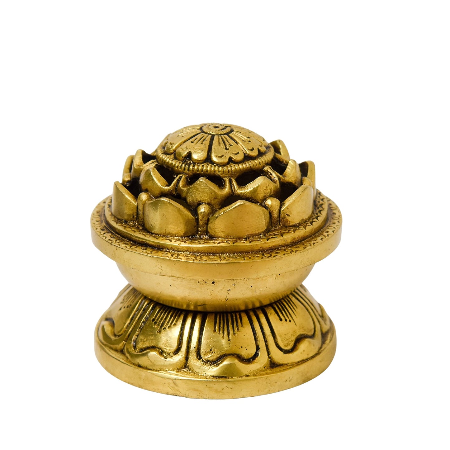 Pure Brass shanku Chakra Table Diya
