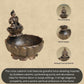 Lotus Lakshmi Urli | 130 gm,6.5 inches  Metal Decorative Bowl with Antique Finish for Home Temple