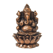 Copper Ganesha Idol, 2-Inch, 140g, Patina Antique Finish