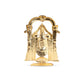 Tirupati Balaji Stone Idol | 4 Inches, Gold (Red Sequins)