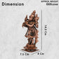 6-Inch Handmade Copper Chaturbhuj Krishna Idol | Patina Antique Finish | 675 gm | 1 Pc