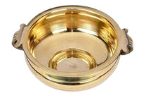Pure Brass Plain Design Urli/Decorative Bowl | 7.5 Inches | Traditional Home Decor for Pooja, Mandir, and Spiritual Spaces
