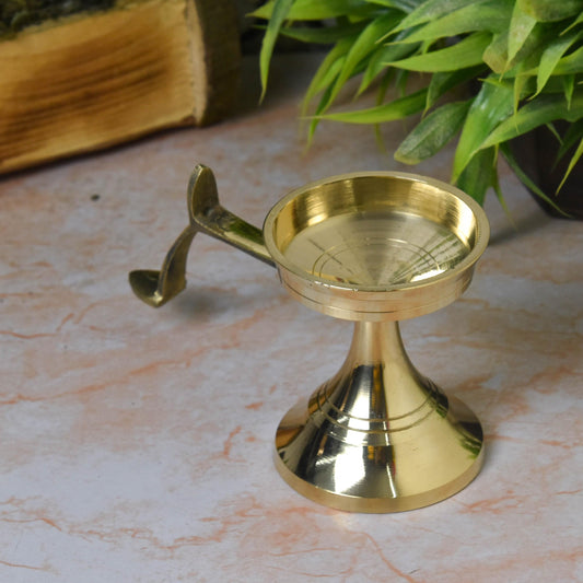 Pure Brass GOL Aarti Stand | 3 Inches, 200gm