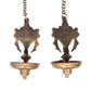 Pure Brass shanku Chakra Diya | Pair