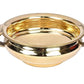 Pure Brass Urli Bowl | Solid Plain Design | 6.25" Decorative Urli (500 ML) for Home & Pooja Décor | Traditional Uruli for Floral & Festive Decoration