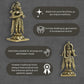 150 Gram Standing Hanuman Panchloha Idol | 3 Inches Height | Handmade Traditional Hindu Religious Statue