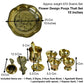 Flower Design Brass Pooja Thali Set, 10 Inches, 670 gm