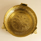 Brass Urli Bowl with Lion Design, 10 inches 750 grams   | Decorative Floating Flower Bowl for Home Decor | Handcrafted Metal Urli