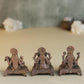 Peeta Lakshmi Ganesha Saraswati Idol Set | 180 gm,5 inches Brass Finish LGS Murti Combo