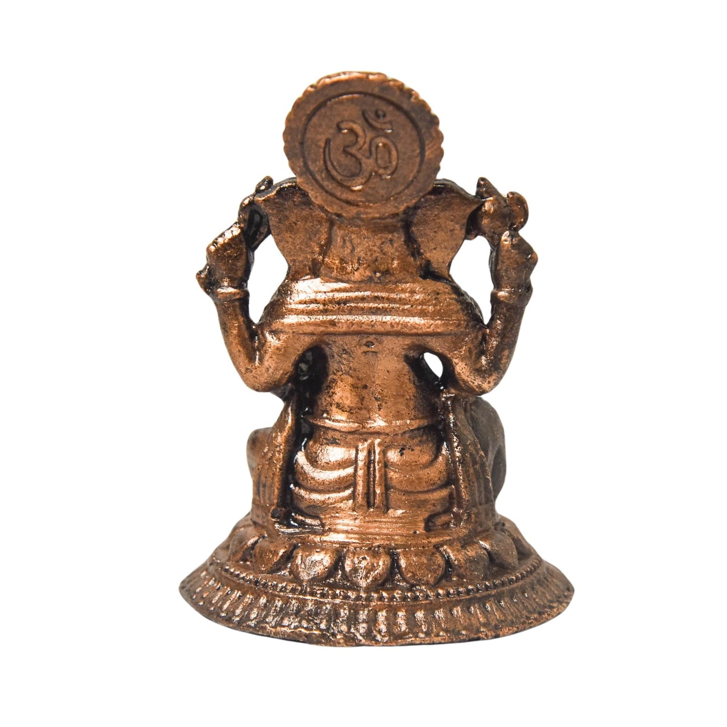 Copper Ganesha Idol, 1.6 Inch, 50g, Patina Antique Finish, 1 Pc