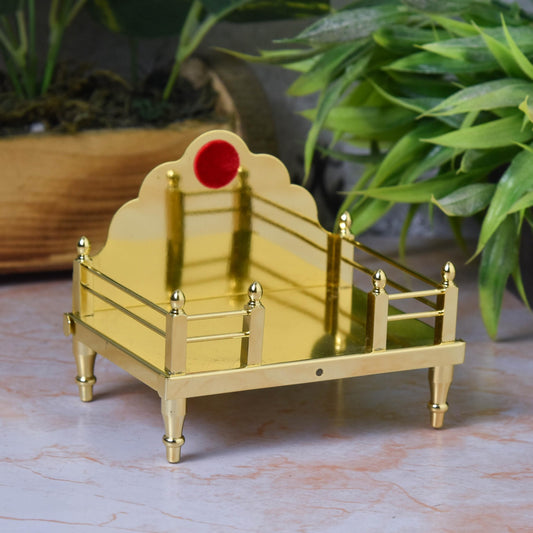 Pure Brass Singhasan for Laddu Gopal | 3.25 Inches | 125gm