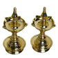 Brass Short Udupi Diya Heavy, 7 inches, Brass Colour, Pack of 1 Pair