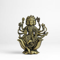 Gayatri Devi Panchloha Idol | 3 Inches Height | 320 Gram Handmade Traditional Hindu Religious Statue