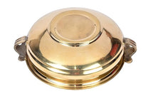 Pure Brass Urli Bowl | Elegant Plain Design | 8 inches Decorative Urli for Home & Living Room Décor | Traditional Uruli for Pooja, Festive & Floral Decoration