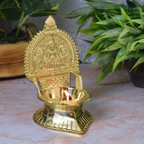 Brass Laxmi Gold Diya | 5 Inches | 240g