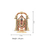 Tirupati Balaji Stone Idol | 4 Inches, Gold (Red Sequins)