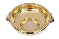 Pure Brass Urli Bowl | Elegant Plain Design | 9.5 inches Decorative Urli for Home & Living Room Décor | Traditional Indian Uruli for Pooja & Festive Decoration